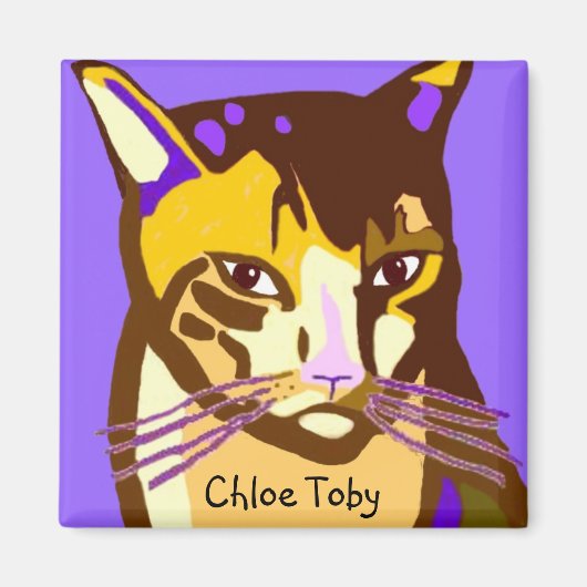 Chloe Toby Sq Magnet (Voorkant)
