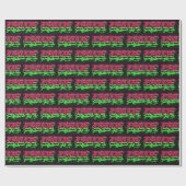 Chloe Vorname Name Graffiti red green Cadeaupapier (Vlak)