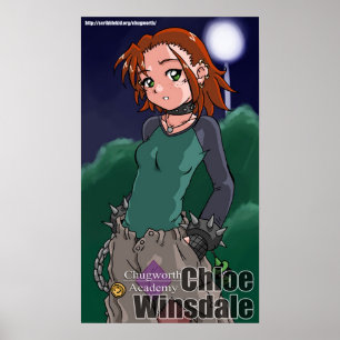 Chloe Winsdale: "Gelukkig gezicht". Poster