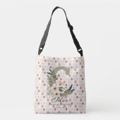 Chloe's natuurlijke harmonie - Boho Floral Monogra Crossbody Tas (Achterkant)