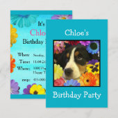 Chloe's verjaardag uitnodiging (Voorkant / Achterkant)