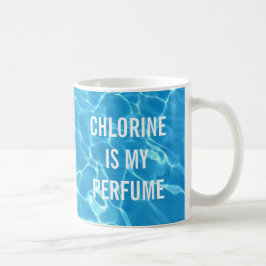Chloor is mijn geurstofzwembad Typografisch Koffiemok