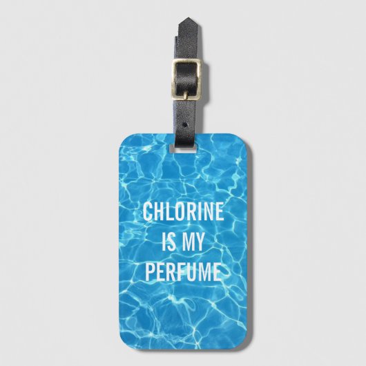 Chloor is mijn parfum bagagelabel (Voorkant (verticaal))