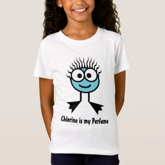 Chloor is mijn parfum - Blue Swim Character T-shirt (Voorkant)
