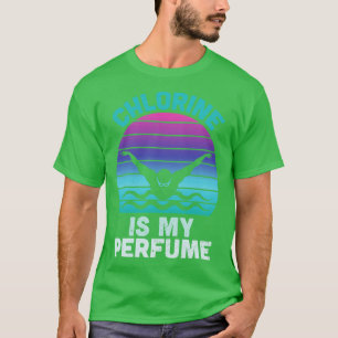 Chloor is mijn parfum grappig zwemmen 2 t-shirt