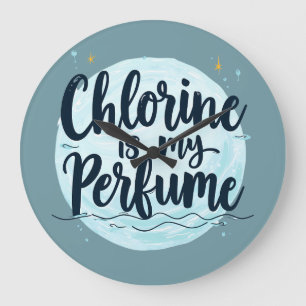 Chloor Is Mijn Parfum Grappige Zwem Citaat Grote Klok