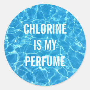 Chloor is mijn parfum ronde sticker