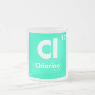 Chloor | Periodieke tabel van elementen Matglas Koffiemok