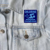 Chloor The Breakfast of Champions Vierkante Button 5,1 Cm (In situ)