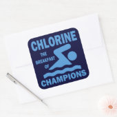 Chloor The Breakfast of Champions Vierkante Sticker (Envelop)