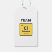 Chloor van het zwemteam cadeaulabel (Voorkant)