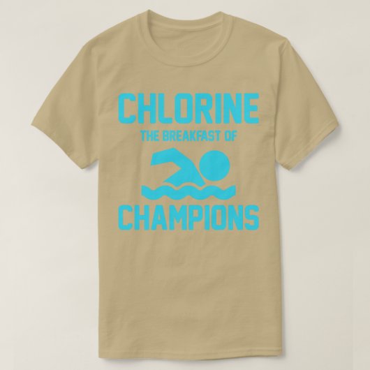 Chloor voor het ontbijt  t-shirt (Design voorkant)