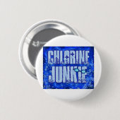 chloorjunkies ronde button 5,7 cm (Voorkant /achterkant)