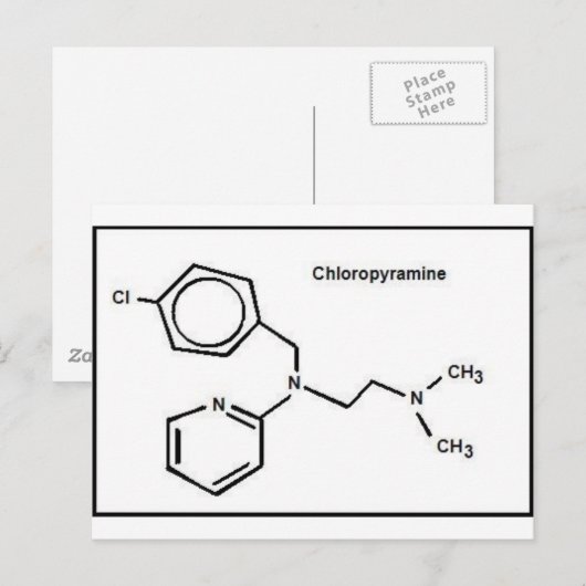 Chlooropyramine Briefkaart (Voorkant / Achterkant)