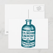 Chloorvormig flesje briefkaart (Voorkant / Achterkant)