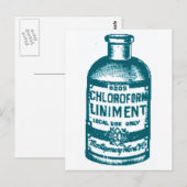 Chloorvormig flesje briefkaart (Voorkant / Achterkant)