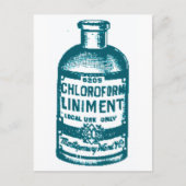 Chloorvormig flesje briefkaart (Voorkant)