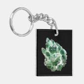 Chloriet kwarts rock kristal sleutelhanger (Voorkant Links)