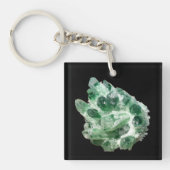 Chloriet kwarts rock kristal sleutelhanger (Voorkant)