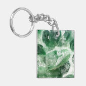 Chloriet kwarts rock kristal sleutelhanger (Voorkant Links)