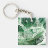 Chloriet kwarts rock kristal sleutelhanger (Voorkant)