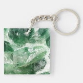 Chloriet kwarts rock kristal sleutelhanger (Achterkant)