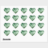 Chloriet Kwarts Rots Kristal Hart Edelsteen Kunst Sticker (Vel)