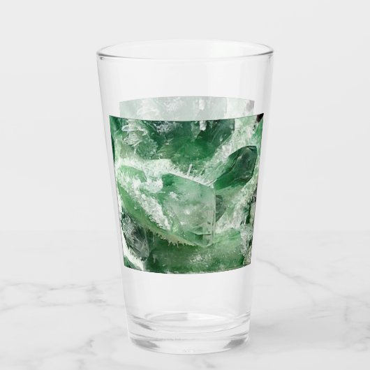 Chloriet Quartz Rock Crystal Cluster Glas (Achterkant)