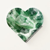 Chloriet Quartz Rock Crystal Cluster Notitieboek (Achterkant)