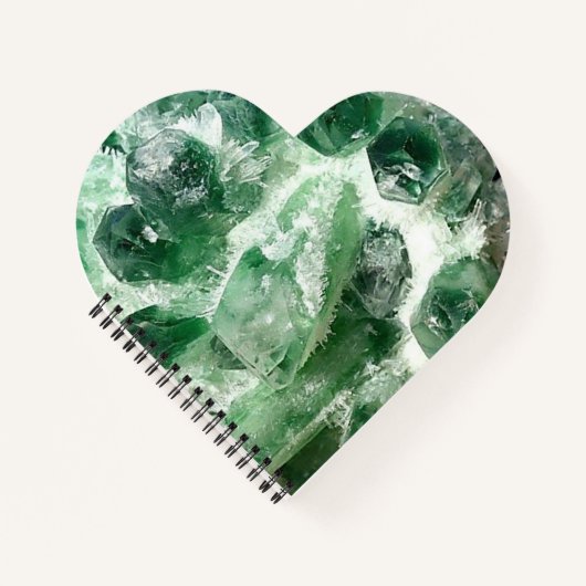 Chloriet Quartz Rock Crystal Cluster Notitieboek (Voorkant)