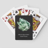 Chloriet Quartz Rock Crystal Cluster Pokerkaarten (Achterkant)