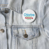 Chlorine Breakfast van zwemmers Ronde Button 5,7 Cm (In situ)