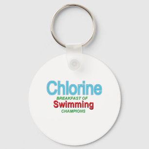 Chlorine Breakfast van zwemmers Sleutelhanger