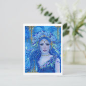 Chloris bloemgodin van Renee Lavoie Briefkaart (Staand voorkant)