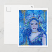 Chloris bloemgodin van Renee Lavoie Briefkaart (Voorkant / Achterkant)