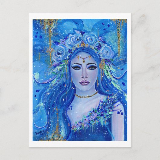 Chloris bloemgodin van Renee Lavoie Briefkaart (Voorkant)