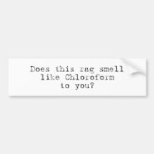 chloroform bumpersticker (Voorkant)