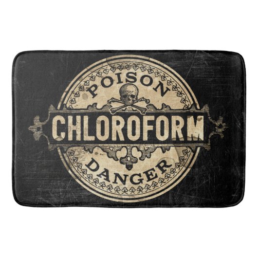 Chloroform  stijlgif label badmat (Voorkant)