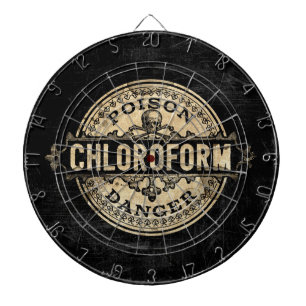 Chloroform  stijlgif label dartbord