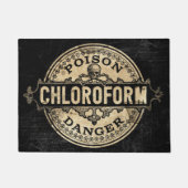 Chloroform  stijlgif label deurmat (Voorkant)