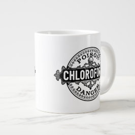 Chloroform stijlgif label grote koffiekop