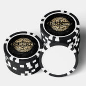 Chloroform stijlgif label pokerchips (Opstapeling)
