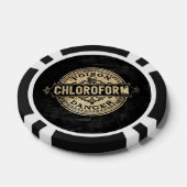Chloroform stijlgif label pokerchips (Enkel)