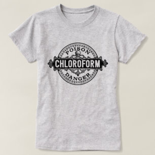 Chloroform stijlgif label t-shirt