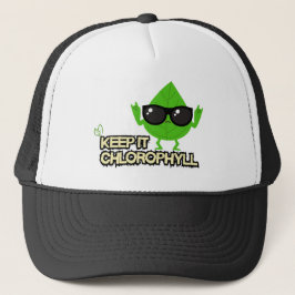 Chlorofyl Vibe—Blad met Zonnebril Trucker Pet