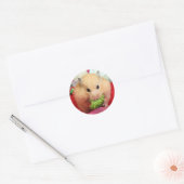 Chmurka en broccoli ronde sticker (Envelop)