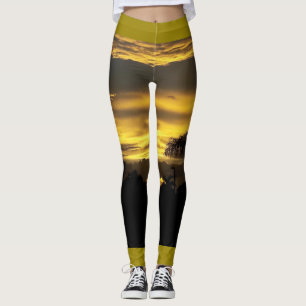 CHO DUSK SUN DESIGN-LEGGINGS LEGGINGS