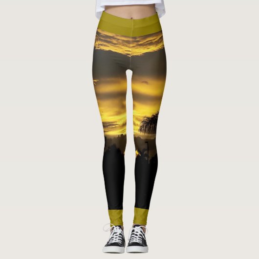 CHO DUSK SUN DESIGN-LEGGINGS LEGGINGS (Voorkant)