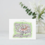 Cho-Khang Tempel van Boeddha in Lhasa 1902 Tekenin Briefkaart (Staand voorkant)