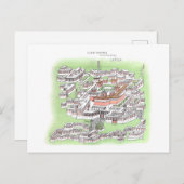 Cho-Khang Tempel van Boeddha in Lhasa 1902 Tekenin Briefkaart (Voorkant / Achterkant)